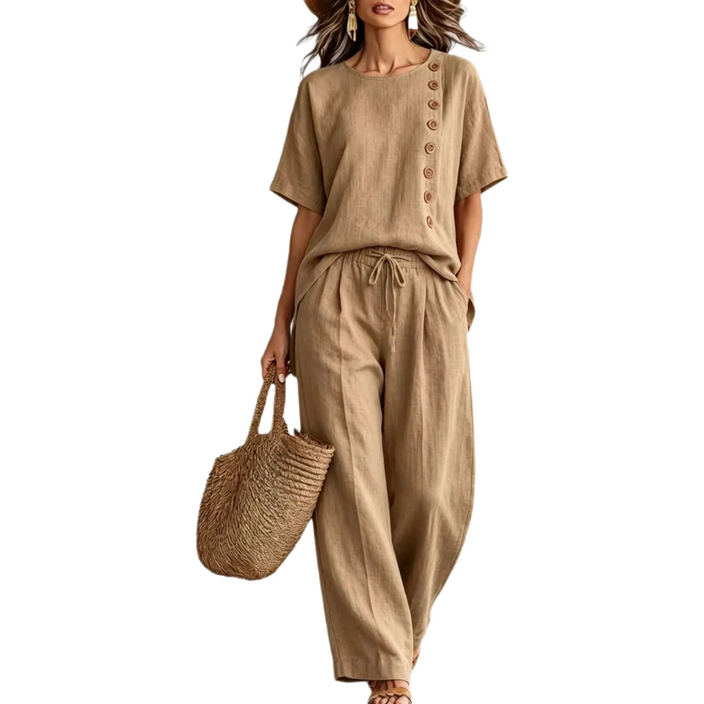 Ensemble femme haut ample et pantalon – CLEVI Paris