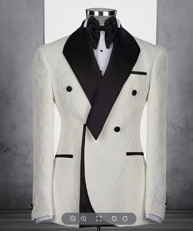 Costume homme fleuri 2 pièces, coupe droite – CLEVI Paris