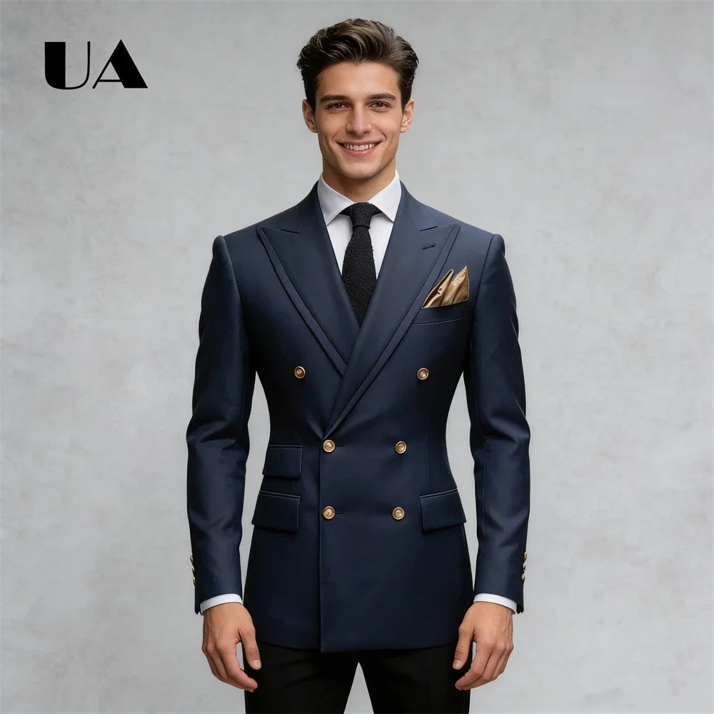 Blazer Croisé Homme Coupe Longue – CLEVI Paris