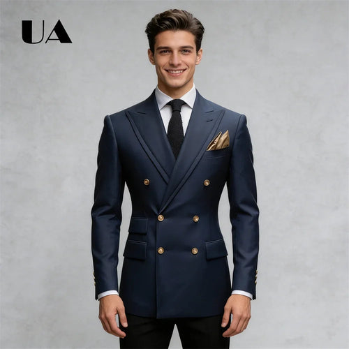 Blazer Croisé Homme Coupe Longue – CLEVI Paris