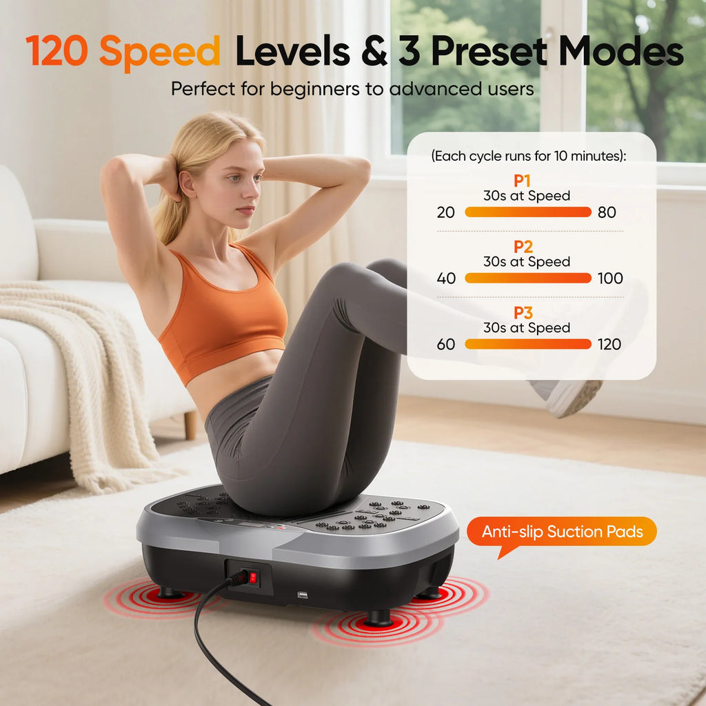 Plateforme vibrante 120 niveaux Bluetooth – CLEVI Paris