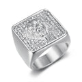 Bague tête de lion en acier inoxydable – CLEVI Paris