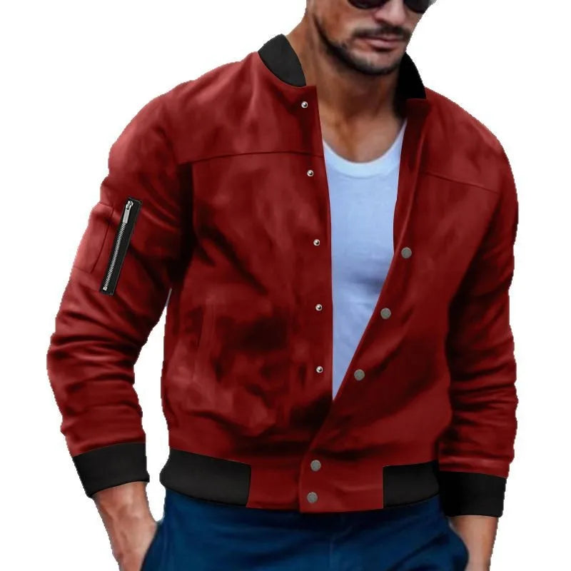 Veste homme boutonnée à col montant – CLEVI Paris