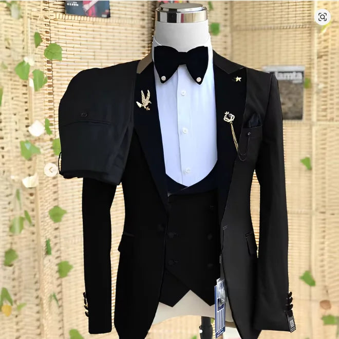 Costume homme 3 pièces à revers – CLEVI Paris