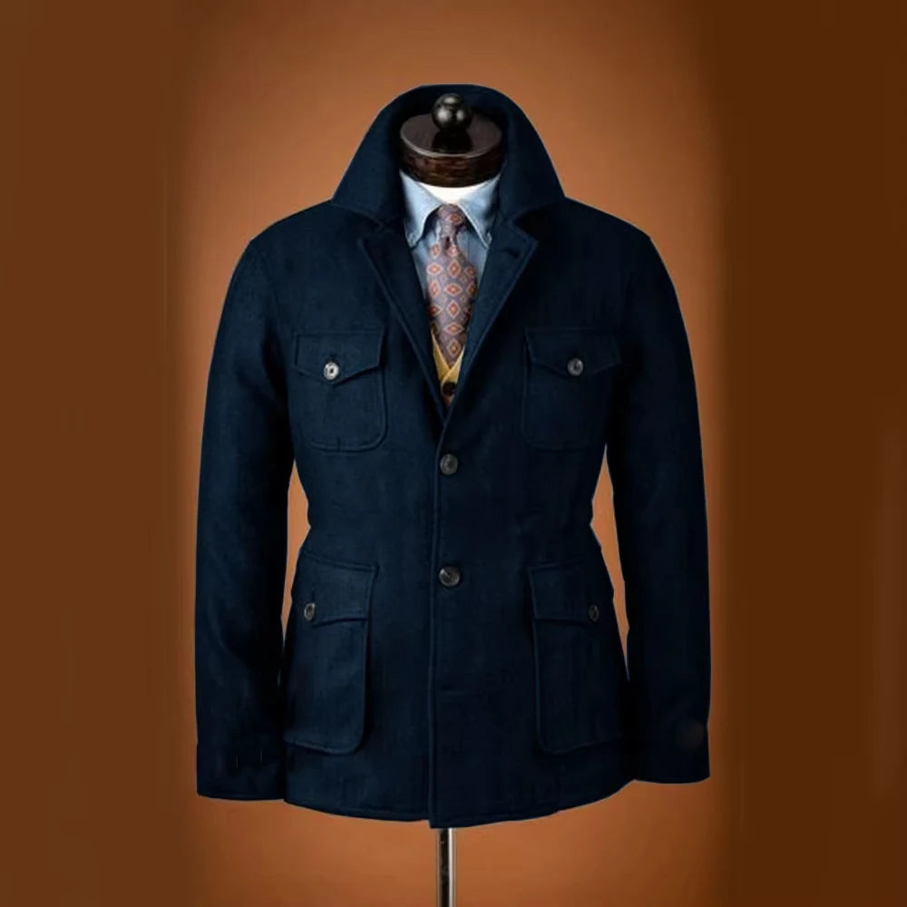Veste homme en laine mélangée – CLEVI Paris