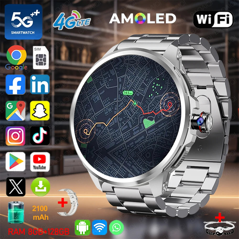 Montre BAOAIQI AMOLED 1,95″ GPS et SIM – CLEVI Paris