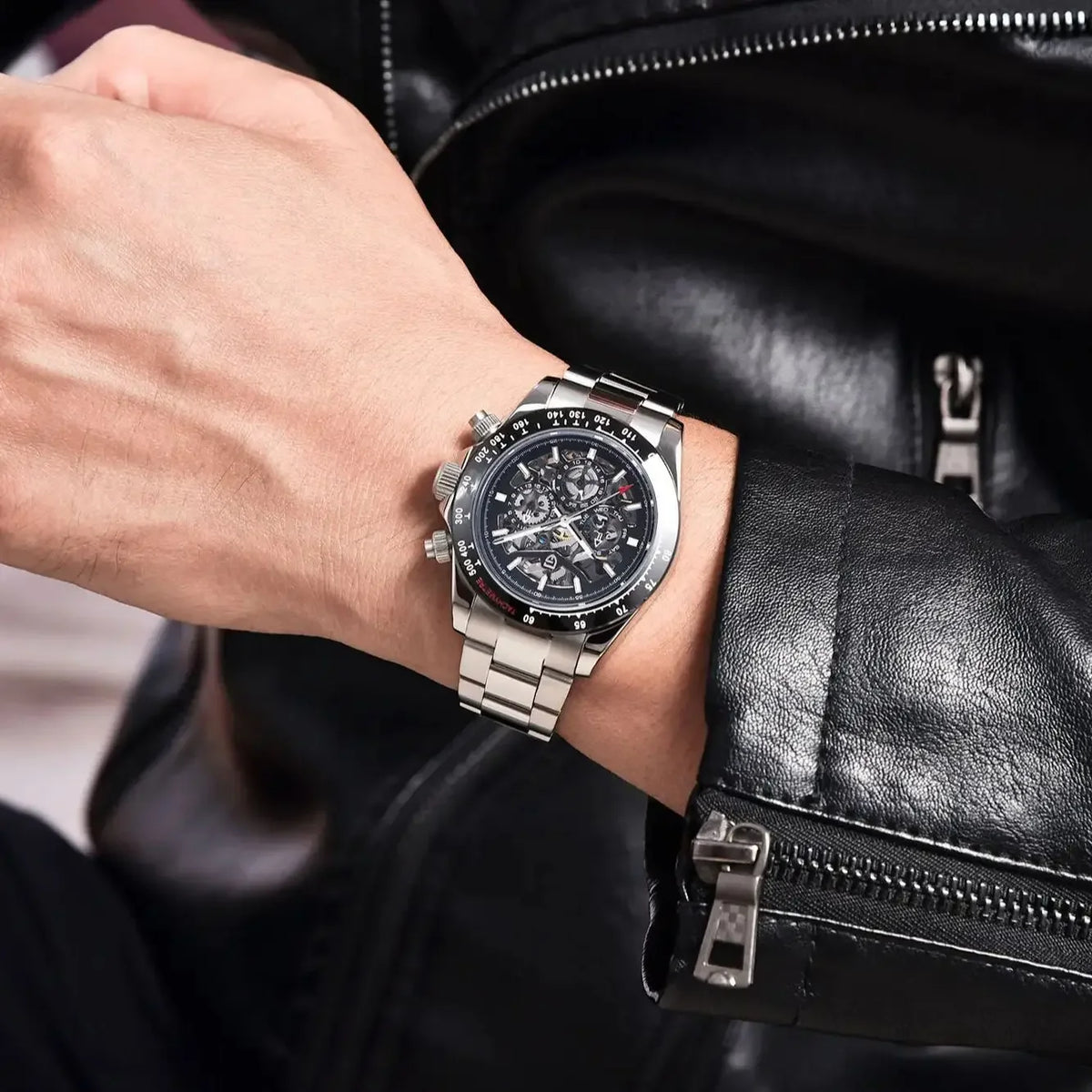 PAGANI DESIGN PD-1777 Montre Homme Automatique Acier Saphir Étanche 10ATM – CLEVI Paris