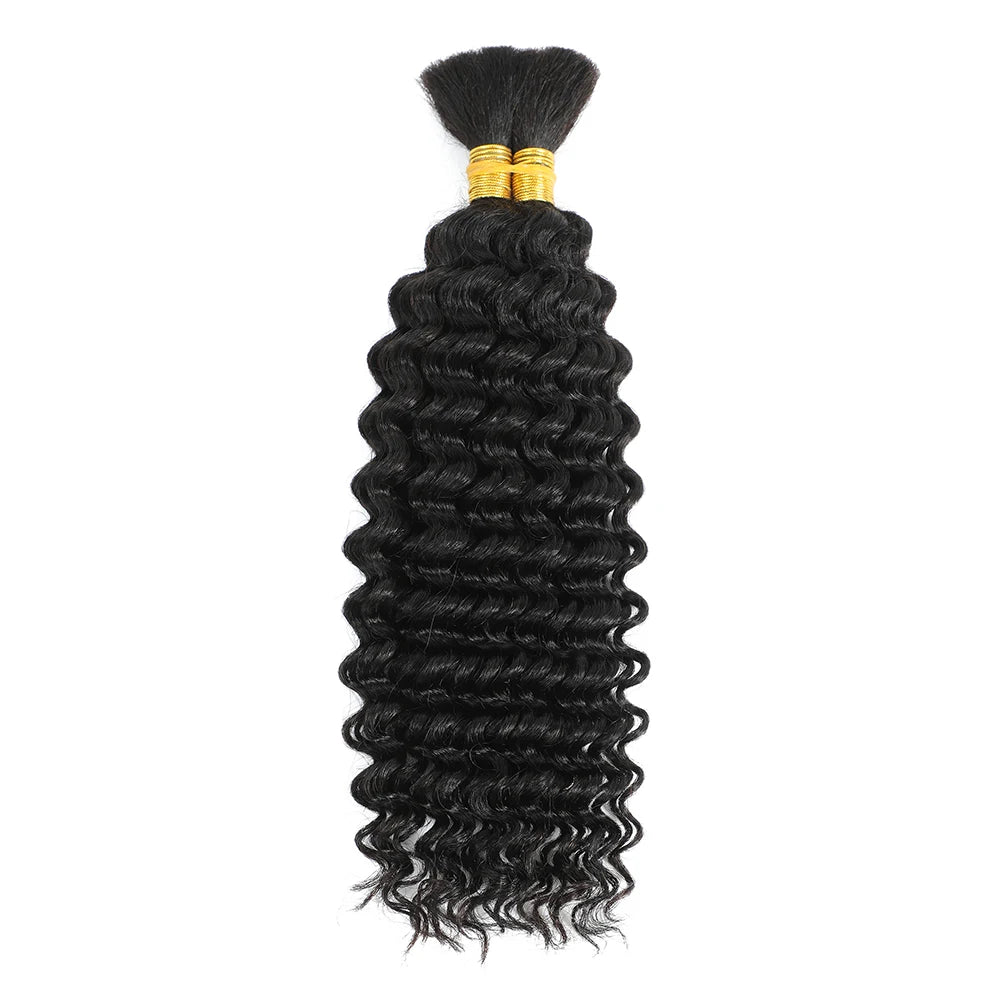 Mèches Tressage Deep Wave Cheveux Humains Brésiliens 100g Sans Trame — Boho Braids & Nattes – CLEVI Paris