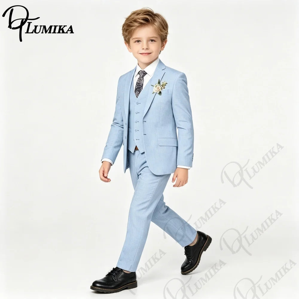Costume garçon veste, gilet et pantalon HH – CLEVI Paris