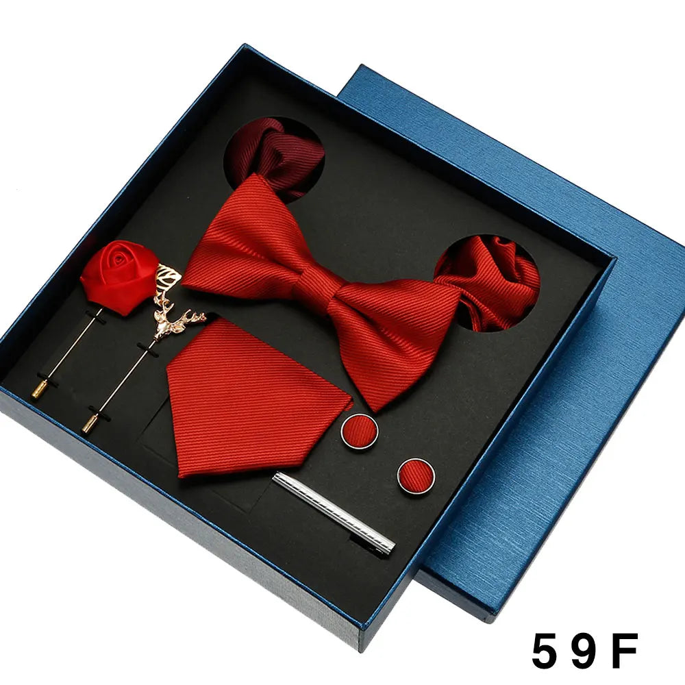 Coffret homme 8 pièces, cravate et accessoires – CLEVI Paris