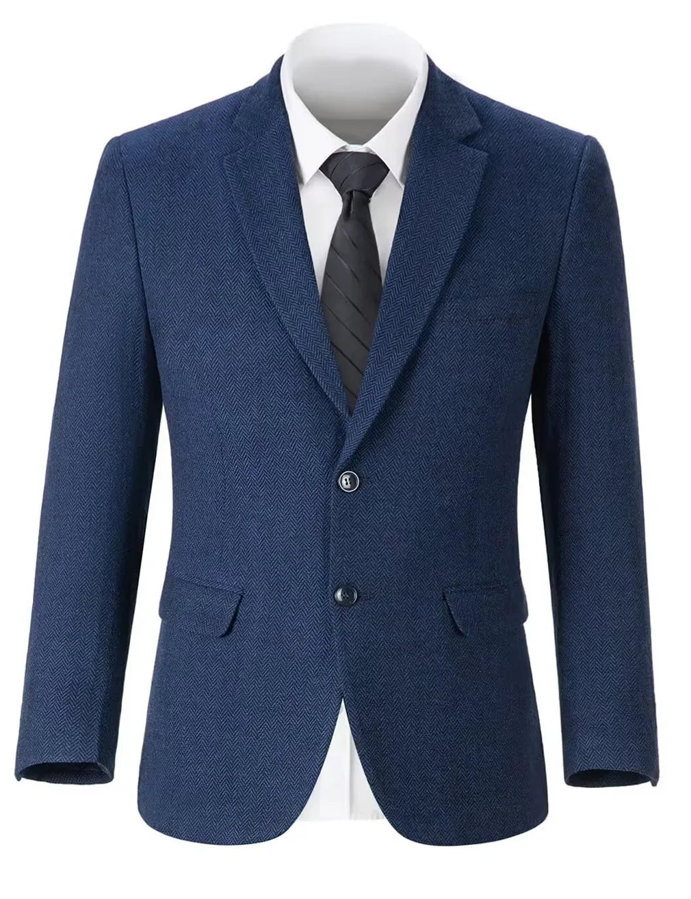 Costume homme 3 pièces classique à chevrons – CLEVI Paris