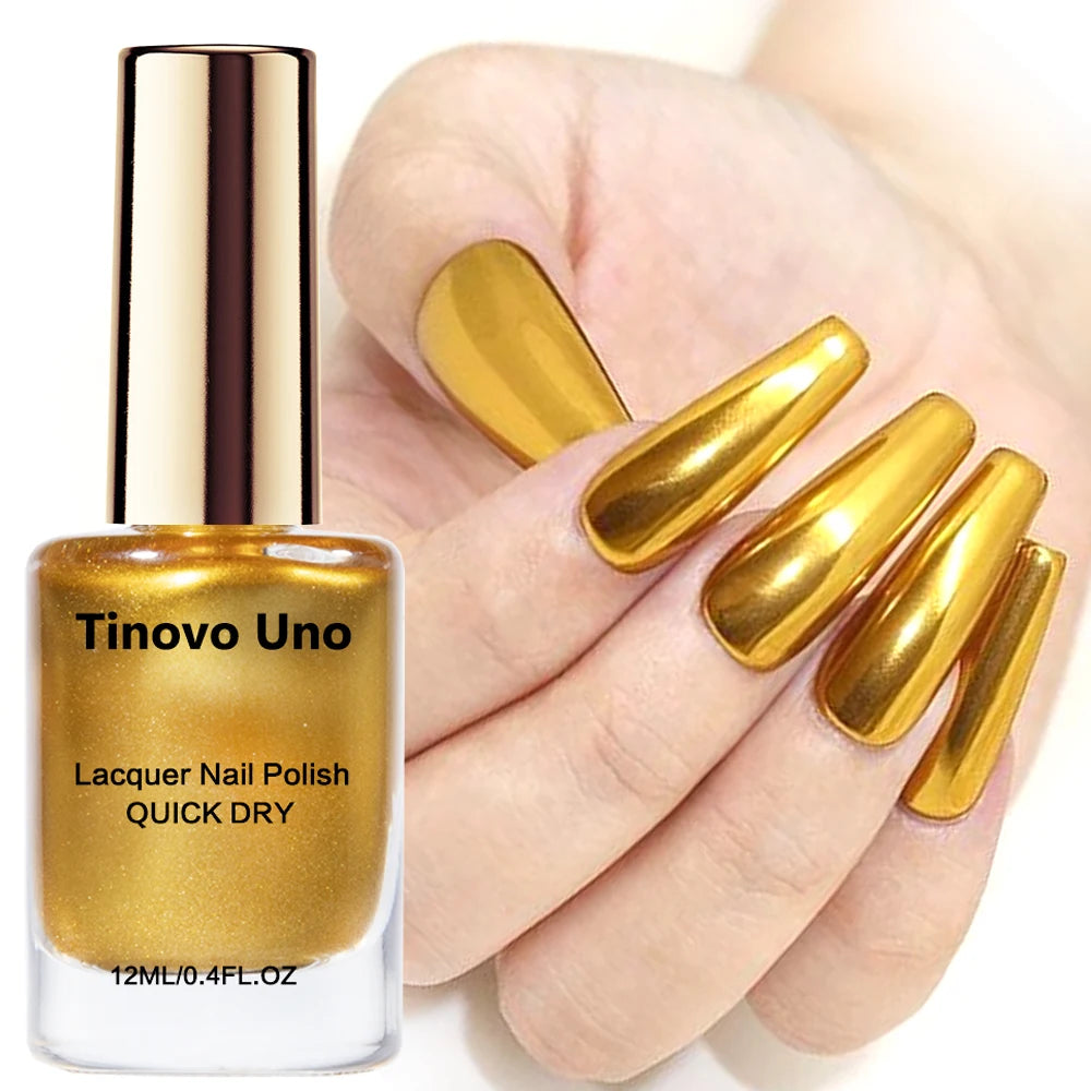 Vernis à Ongles Effet Miroir Tinovo Uno – Séchage Rapide & Longue Tenue – CLEVI Paris