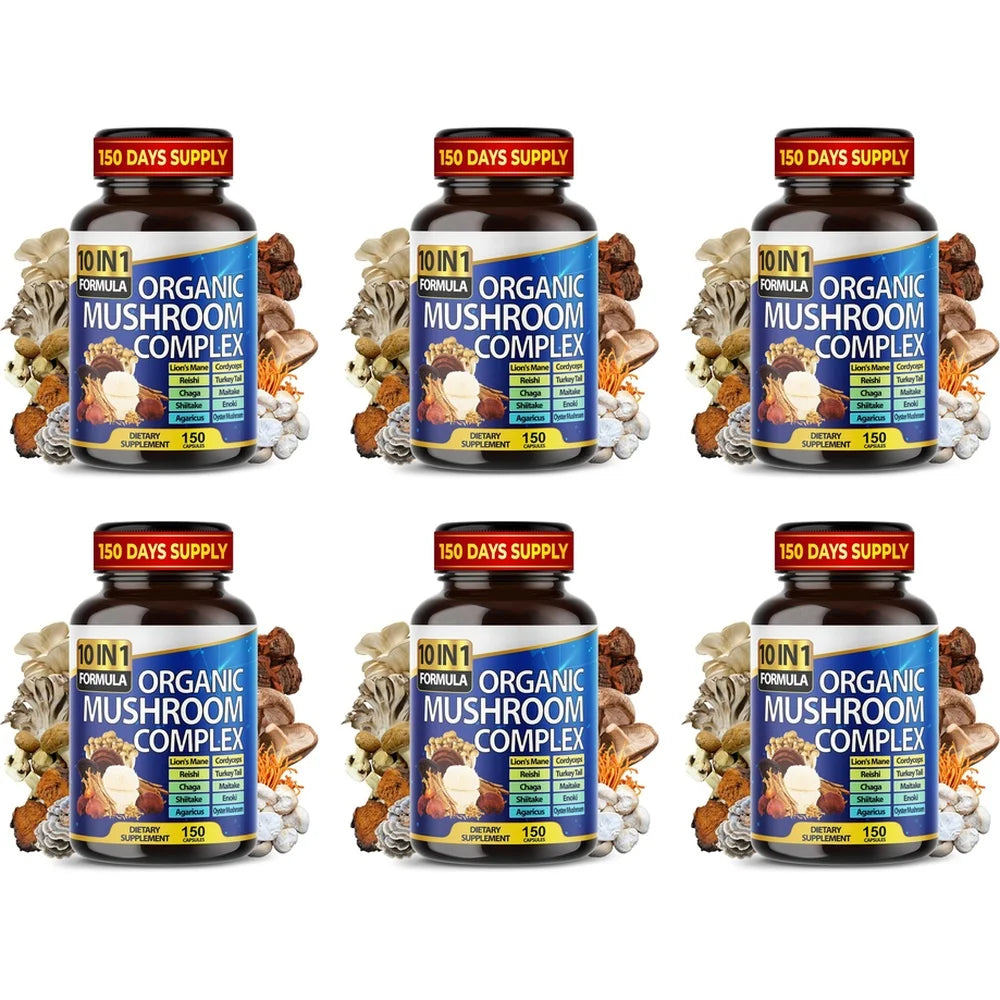 Complexe 10 champignons, 150 gélules – CLEVI Paris