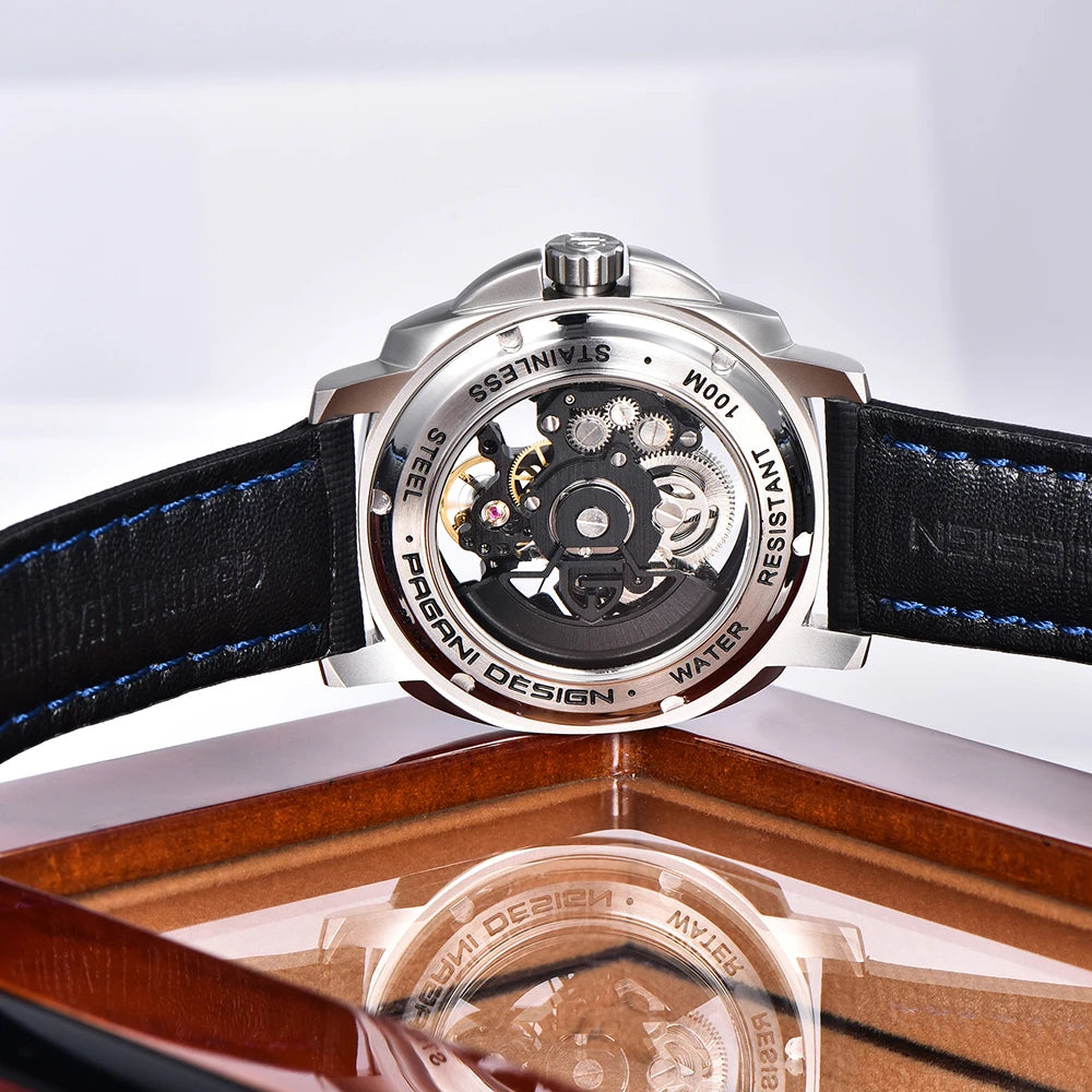 Montre Homme Automatique Squelette Nylon Couronne Vissée Pagani Design PD-YS017 – CLEVI Paris