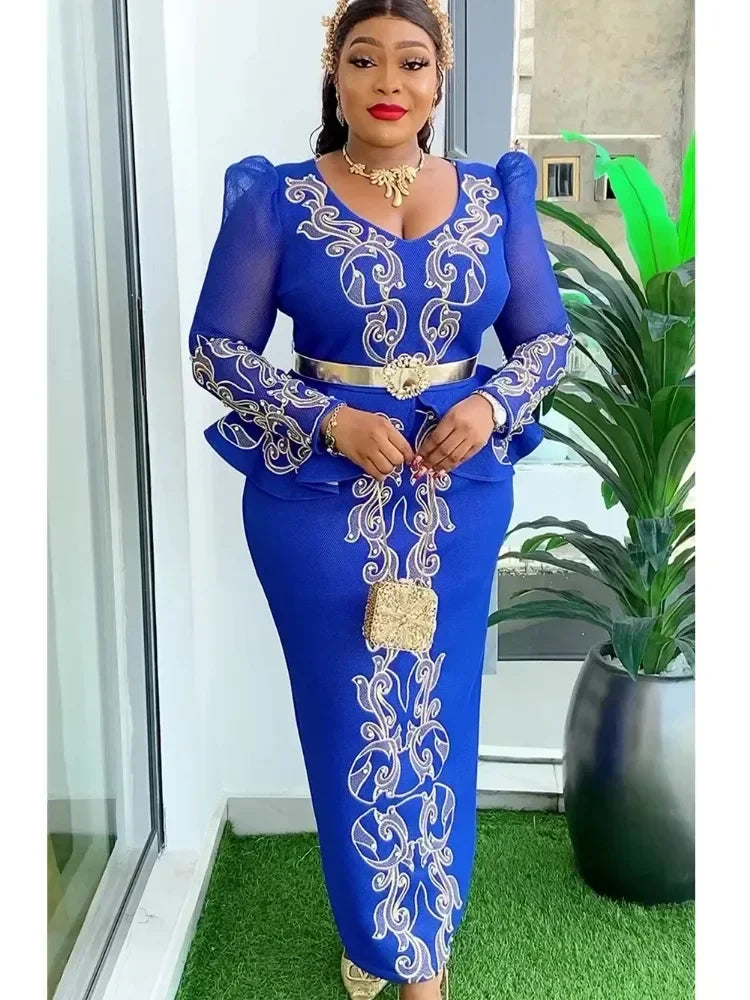 Robe longue africaine de cérémonie – CLEVI Paris