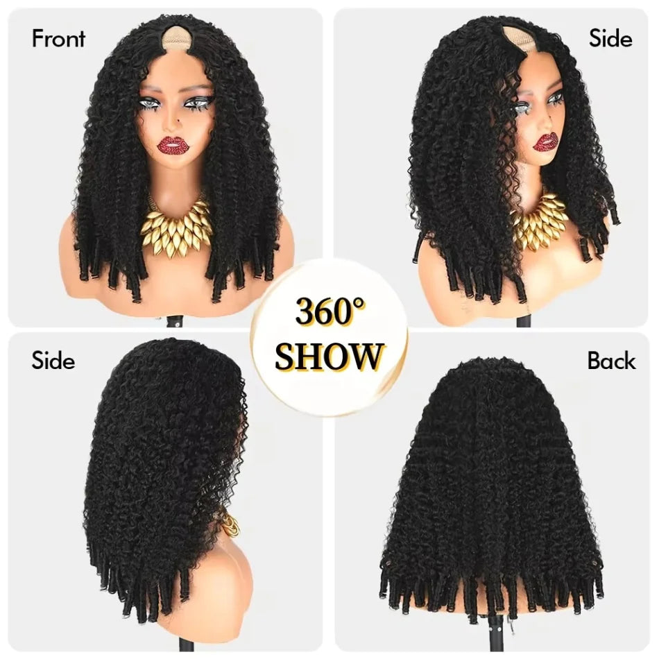 Perruque V-Part Burmese Curly Wet & Wavy Cheveux Humains Brésiliens Glueless 190% 210% 18-38 Pouces – CLEVI Paris