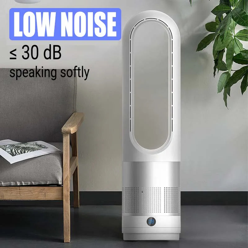 Ventilateur tour sans pales télécommandé 8 vitesses – CLEVI Paris