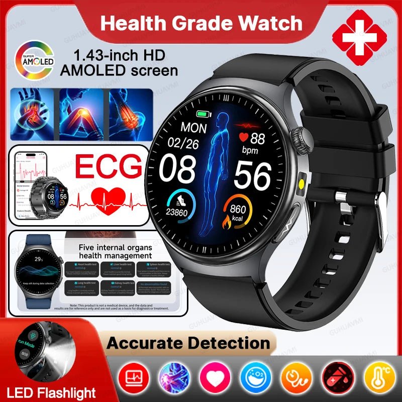 Montre connectée TK27 AMOLED 1,43″ – CLEVI Paris