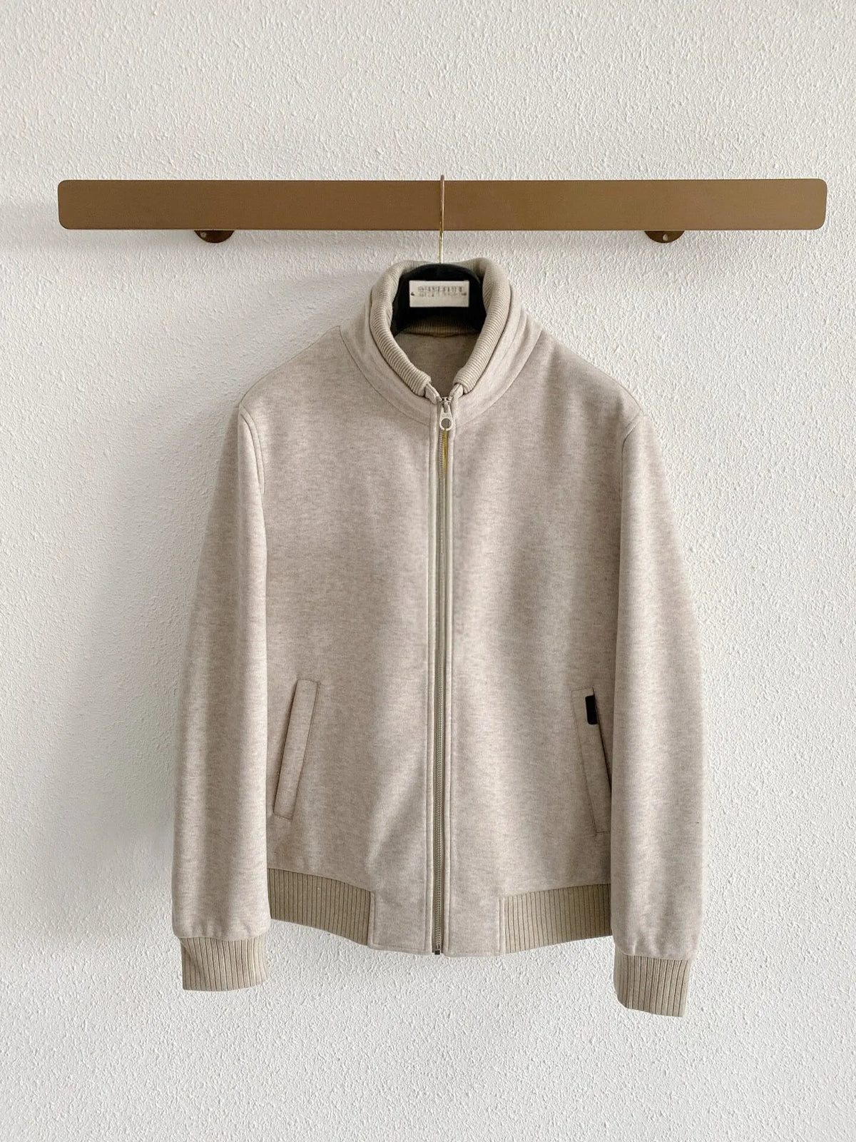 Veste homme d’hiver zippée à double col – CLEVI Paris