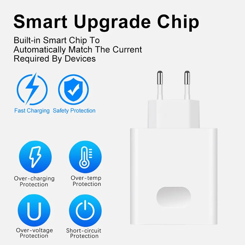 Chargeur Mural 66W 6A USB-C Huawei Honor + Câble 1m-2m – CLEVI Paris