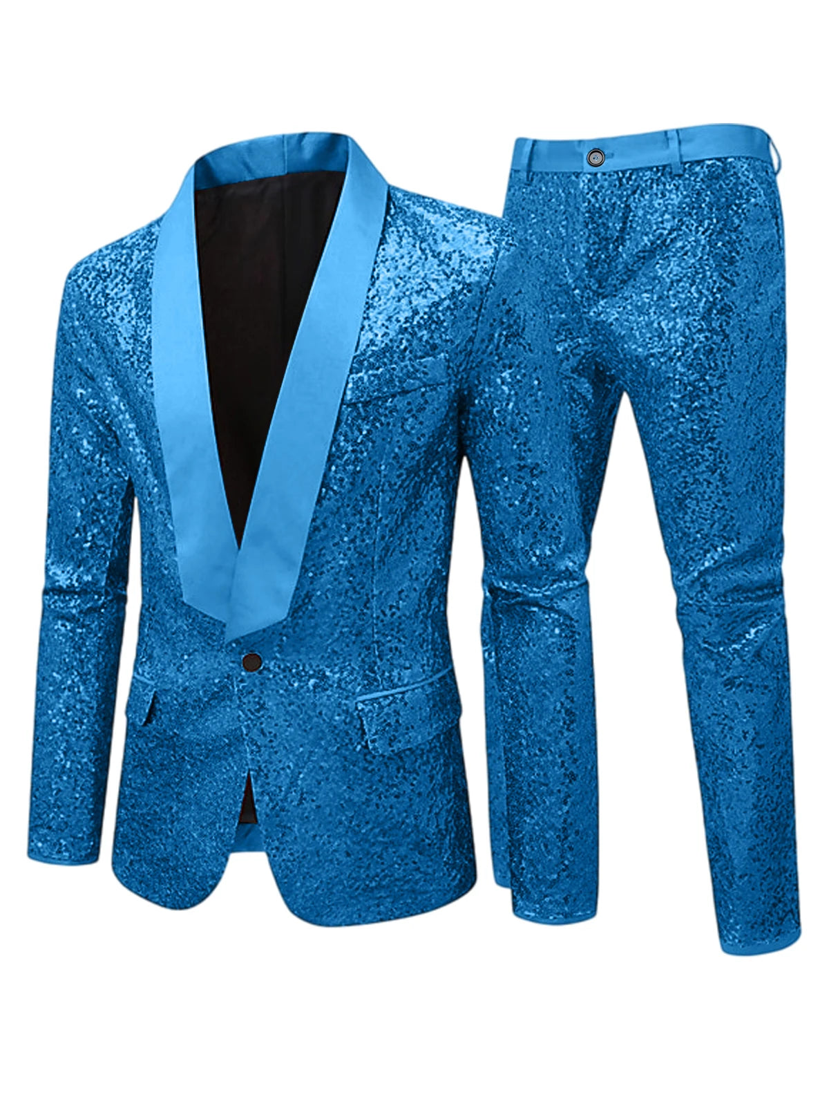 Costume Smoking Sequins Homme 2 Pièces – CLEVI Paris