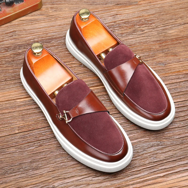 Loafers Cuir Homme Slip-On Style Britannique – CLEVI Paris