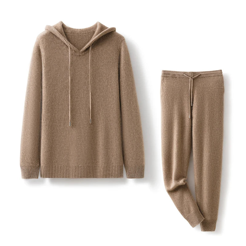 Ensemble homme en cachemire à capuche – CLEVI Paris