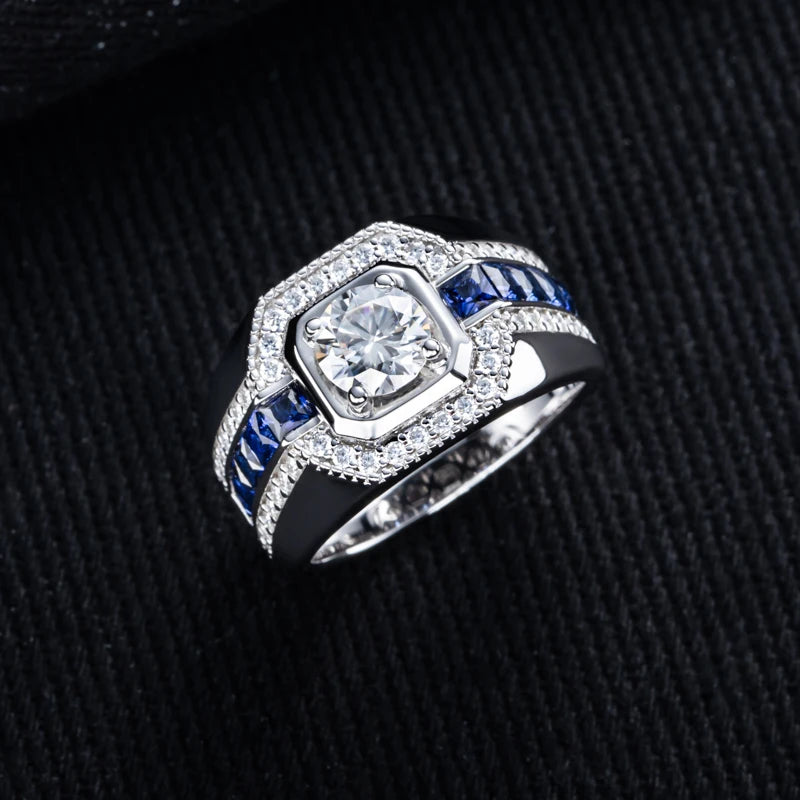Bague moissanite 1 ct VVS1 en argent 925 – CLEVI Paris