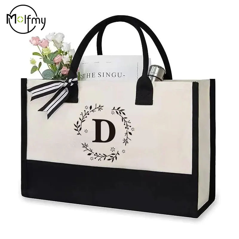 Tote Bag Toile Femme Grande Capacité Floral – CLEVI Paris