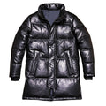 Manteau long homme en cuir de vache noir – CLEVI Paris