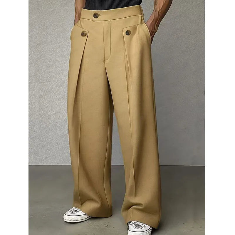 Pantalon de costume homme coupe large – CLEVI Paris