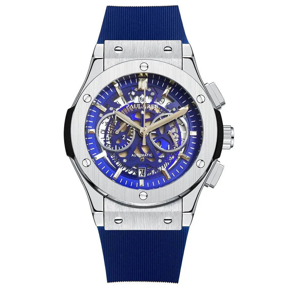 Montre Chronographe Squelette Quartz Homme – CLEVI Paris