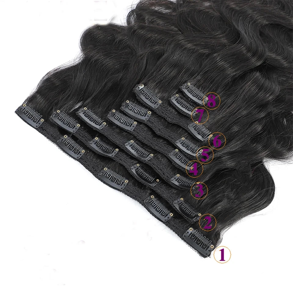 Extensions Clip-in Body Wave Cheveux Humains – CLEVI Paris