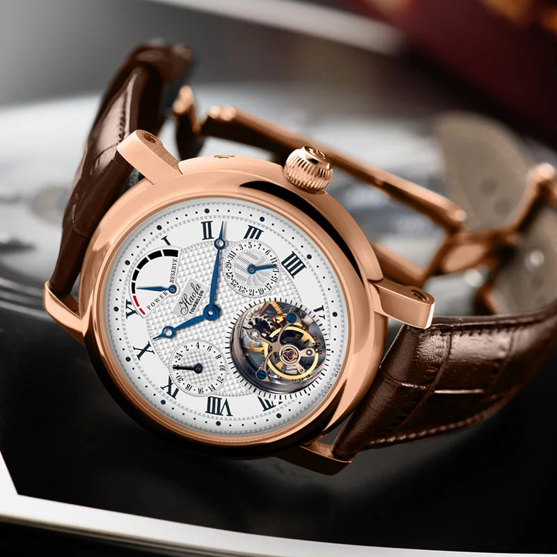 Montre Homme Tourbillon Or Rose 18K Haofa K011 – CLEVI Paris