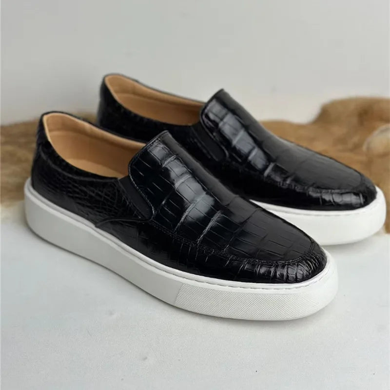 Mocassins Peau de Crocodile Homme – CLEVI Paris