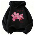 Sweat à capuche enfant motif floral – CLEVI Paris