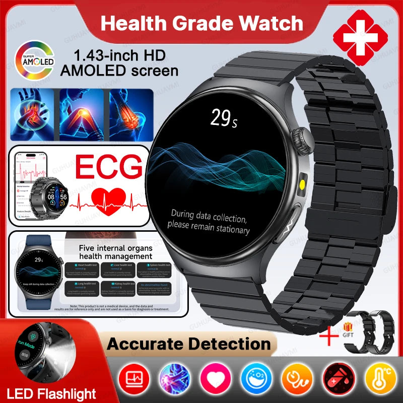 Montre connectée TK27 AMOLED 1,43″ – CLEVI Paris