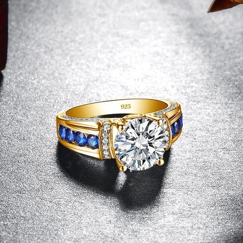 Bague Femme Moissanite 2ct D VVS1 Argent 925 Certifiée – CLEVI Paris