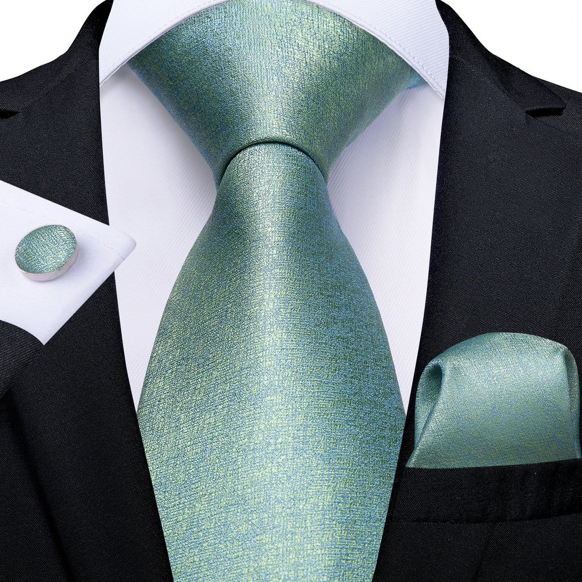 Coffret cravate homme à pois, pochette et boutons – CLEVI Paris