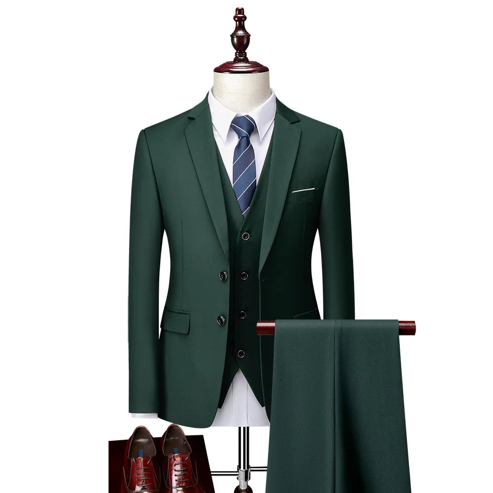 Costume homme 3 pièces en satin – CLEVI Paris