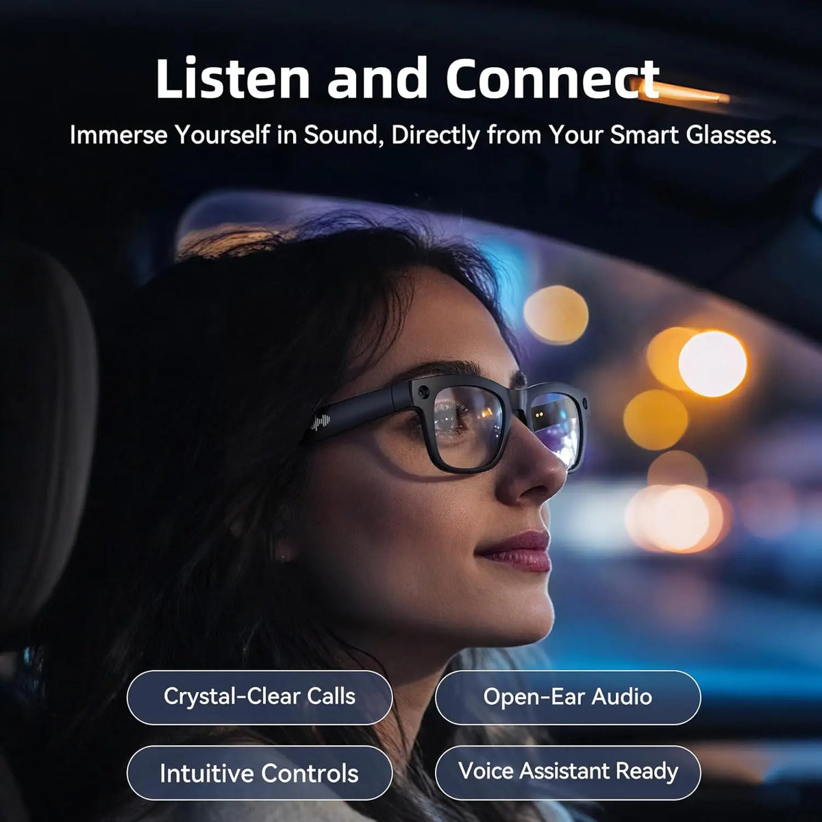 Lunettes connectées M02S vidéo 1080p – CLEVI Paris