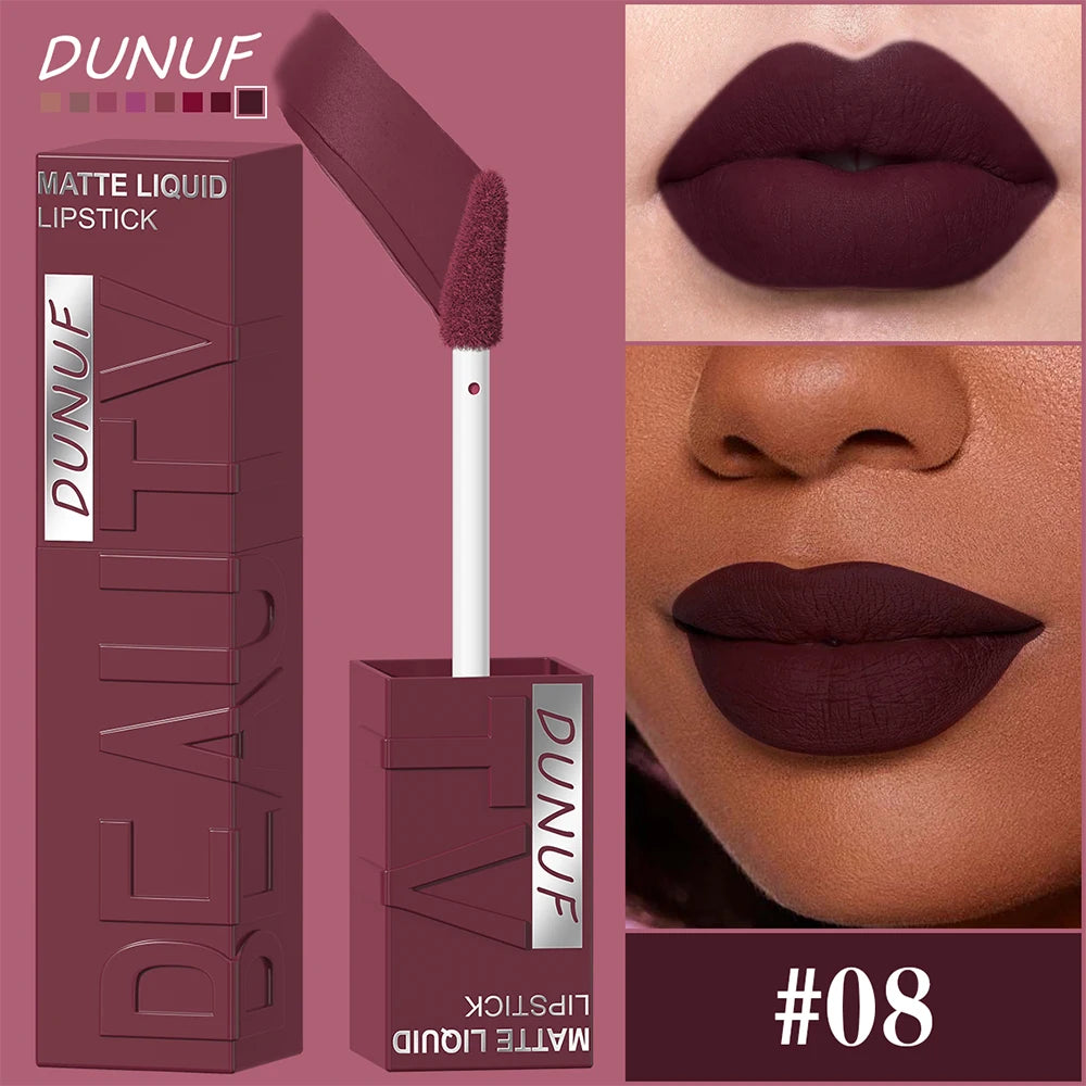 Gloss Lèvres Mat Velvet Tube Carré Waterproof Longue Tenue 8 Teintes – CLEVI Paris