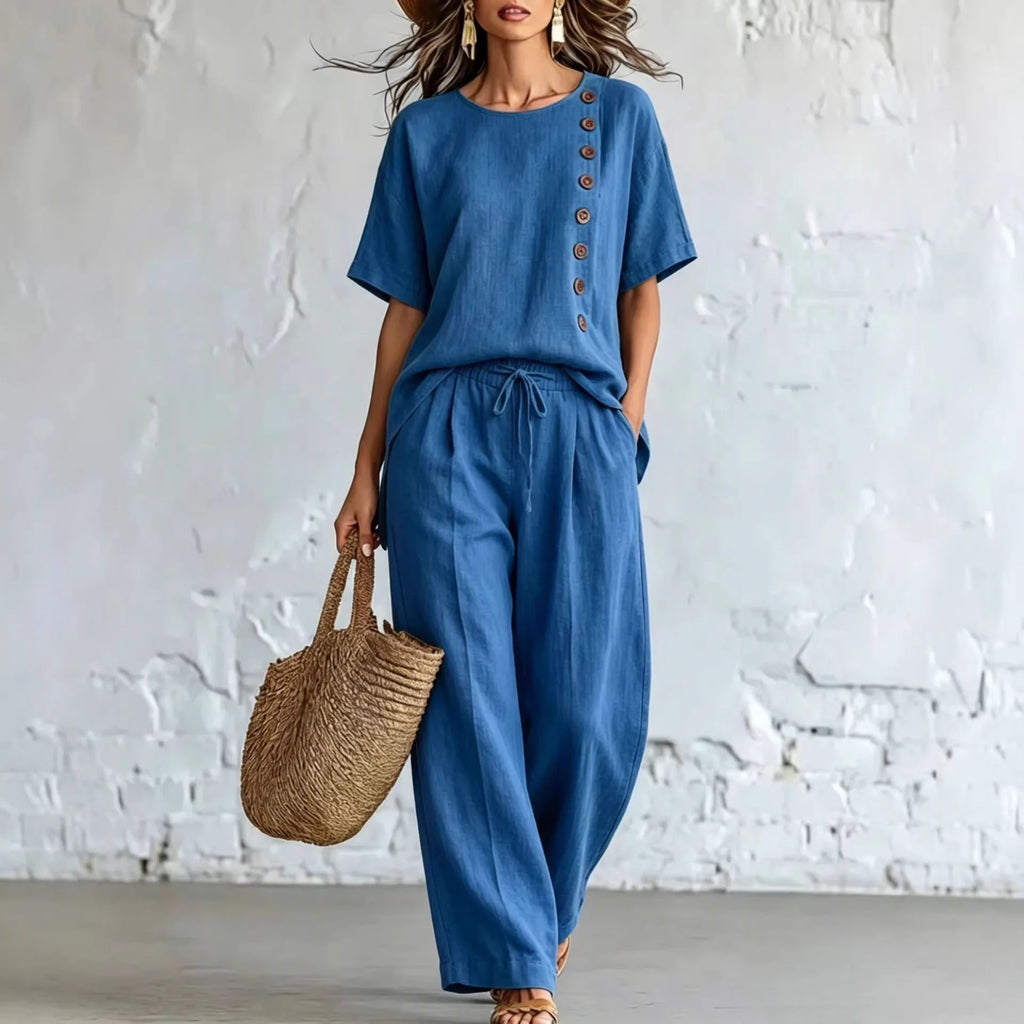 Ensemble femme haut ample et pantalon – CLEVI Paris