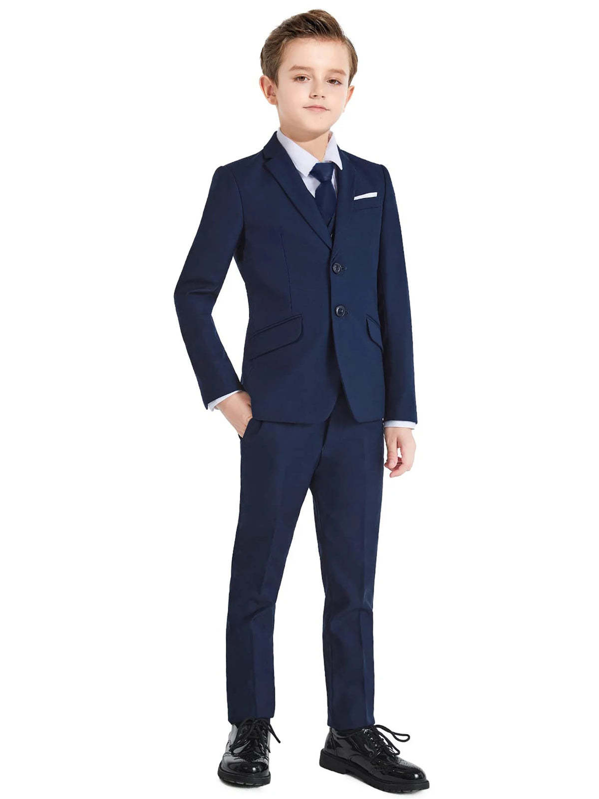 Costume garçon cintré 8044 – CLEVI Paris