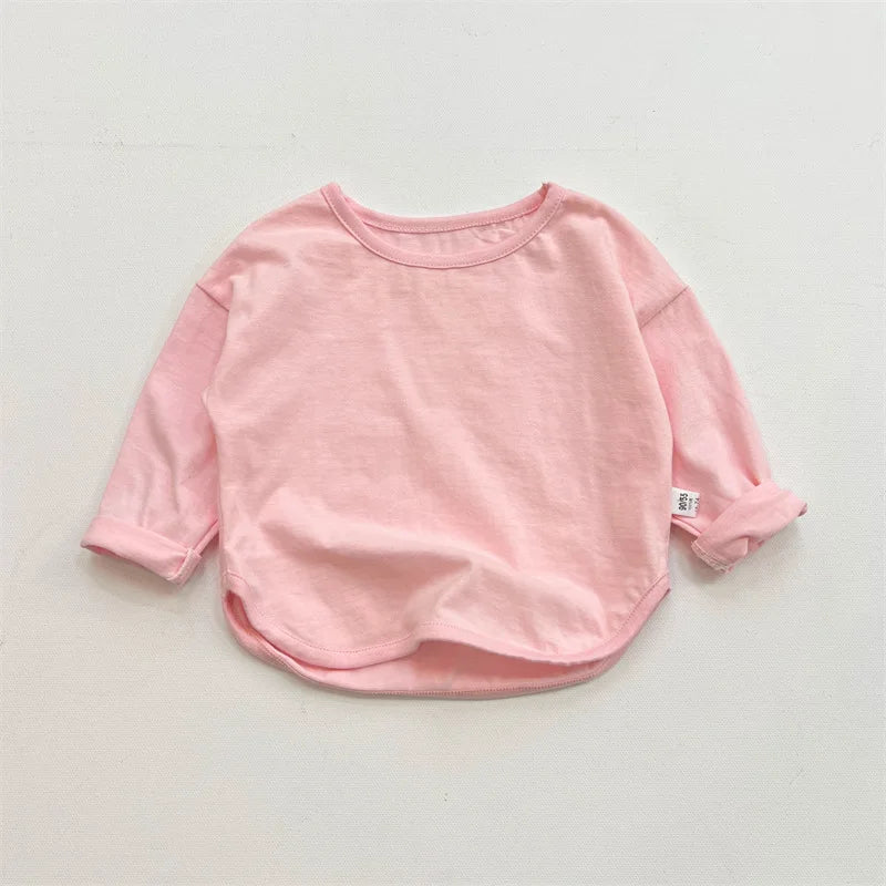 T-shirt enfant coton à manches longues – CLEVI Paris