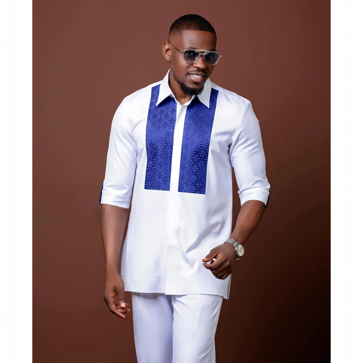 Ensemble Dashiki Homme Col Rond – CLEVI Paris