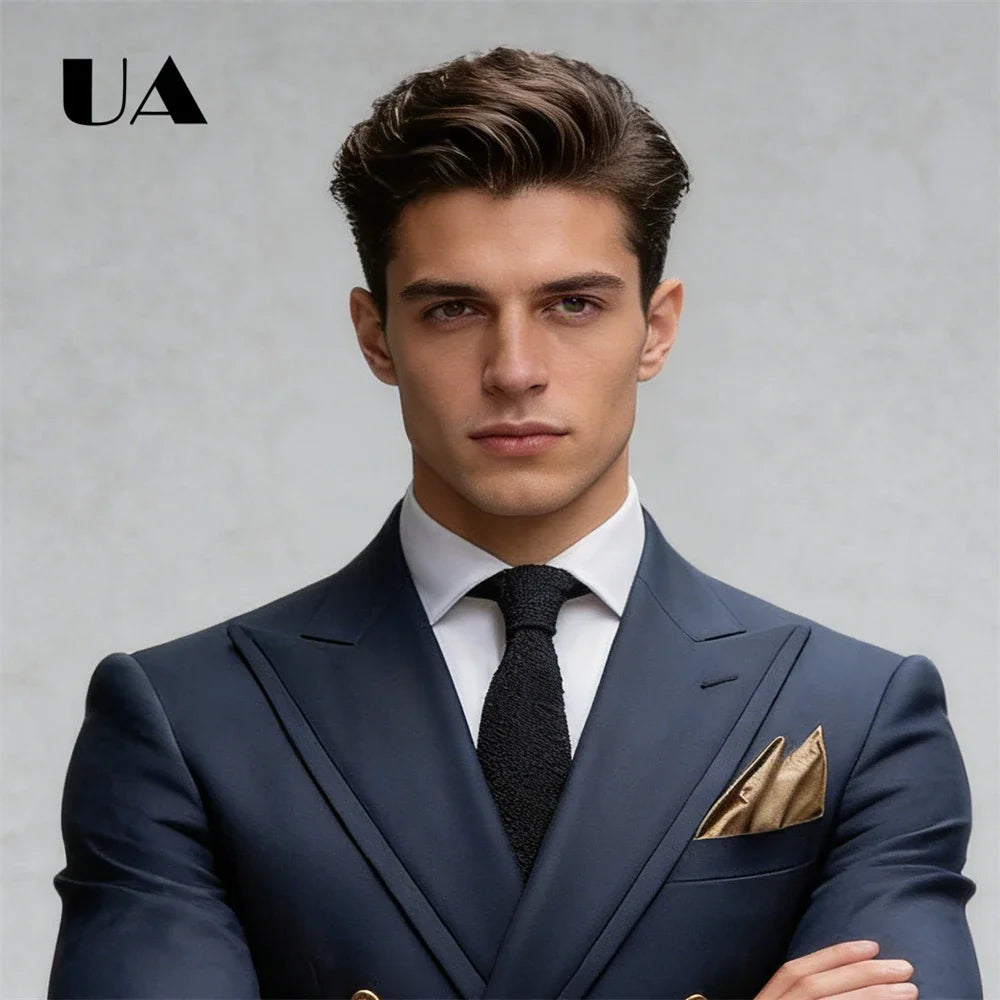 Blazer Croisé Homme Coupe Longue – CLEVI Paris
