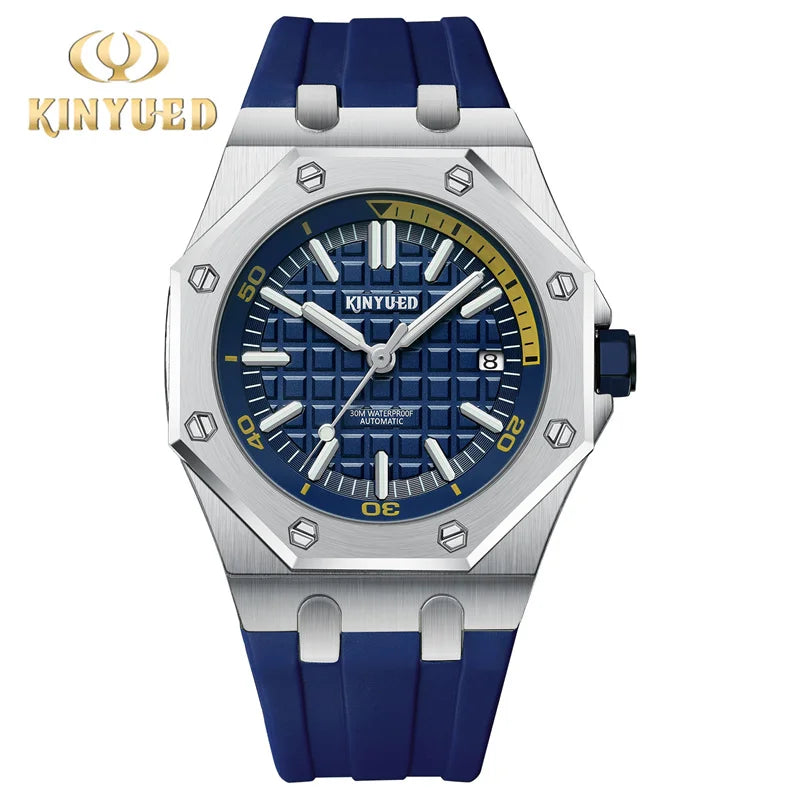 Montre Mécanique Militaire KINYUED Homme Acier – CLEVI Paris