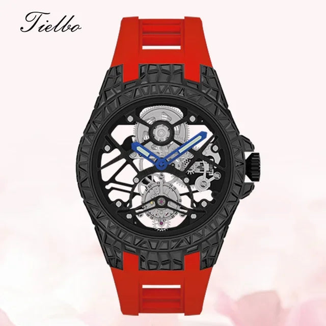 Montre Tourbillon Volant Cristaux Squelette Unisexe – CLEVI Paris
