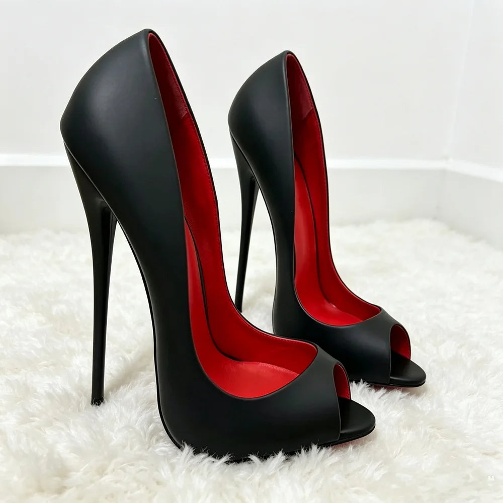 Escarpins à bout ouvert et talons hauts – CLEVI Paris